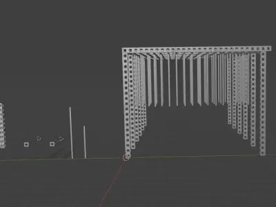 Truss System with LED Lighting  3D model