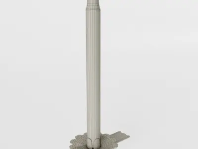 Christmas Tree Candle 3D model