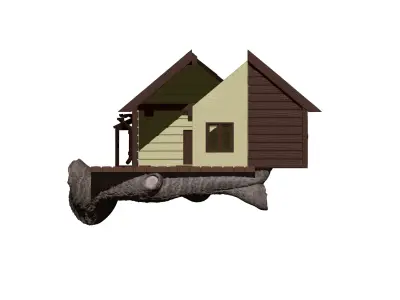 House on a fridge 3D print model