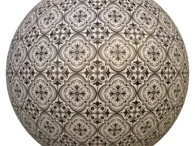 tile patterned 134-seamless-4k-pbr  Texture