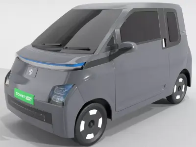 MG Comet Electrick Car Gray 3D model