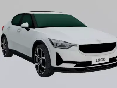 POLESTAR LOWPOLY volvo Low-poly 3D model