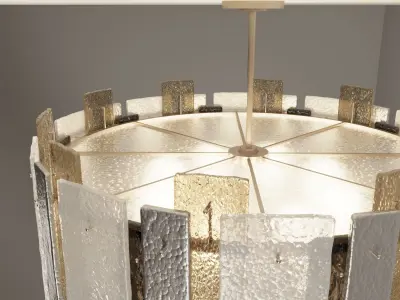 Salina Murano Glass Chandelier 3D model