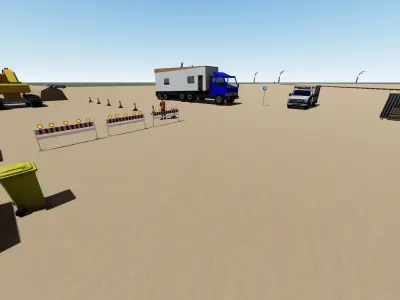 pipe construction simulator Low-poly 3D model