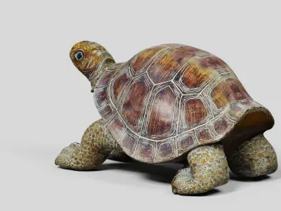 Havenside Home Turtle Sculpture Low-poly 3D model