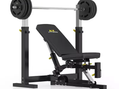 Adjustable Weight Bench 3D model