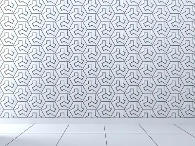 3d wall panel Low-poly 3D model get