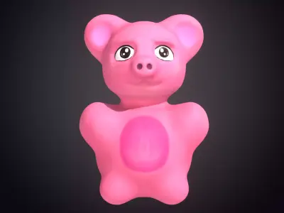 cute teddy bear 3D model