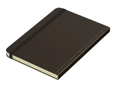 Brown notebook 3D model