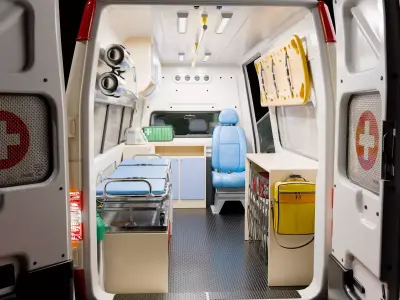 Service Van Low-poly 3D model