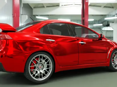 Mitsubishi Evo X JDM Style 3D model