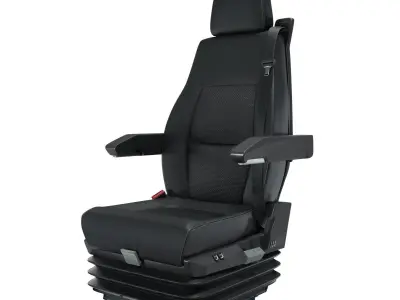 Truck seat Low-poly 3D model