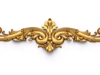 carved classic decorative ornament cnc 3d printing stl 61 3D model