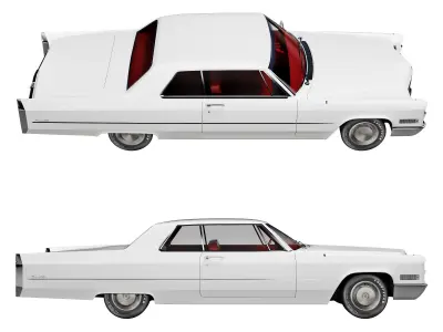 Cadillac coupe de ville 1966 3D model