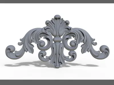 Furniture wood carving file stl for 3D print model BR36 3D print model