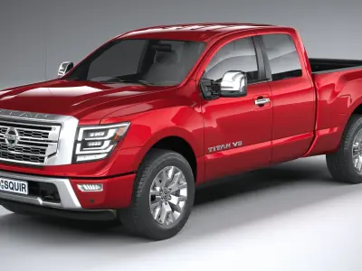 Nissan Titan KingCab 2021 3D model