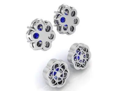 Flower Earring 3291 3D print model