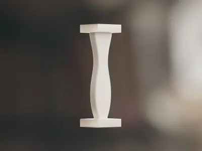 Handrail for balcony and house in 6 shapes 3D model