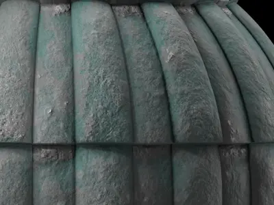 Roof Tile Materials 50- Concrete Roofing Seamless Pbr 4k Texture