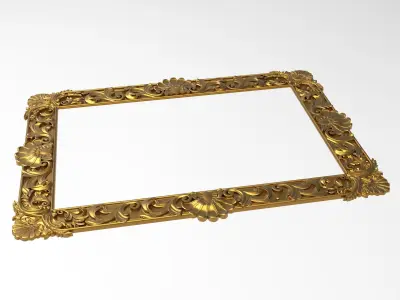 Carved Picture Frame 3D model purchase