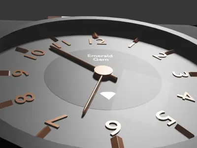 Luxury Watch Mid Poly Realistic Custom Designed Art ibby 3D model