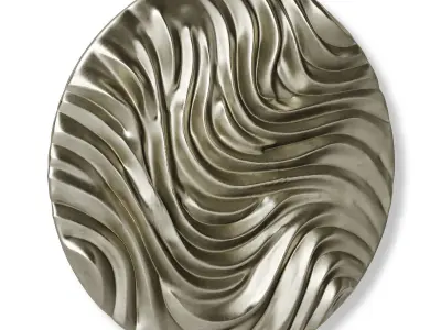SimonAllen Sculptor Wave Circle wall panel 3D model