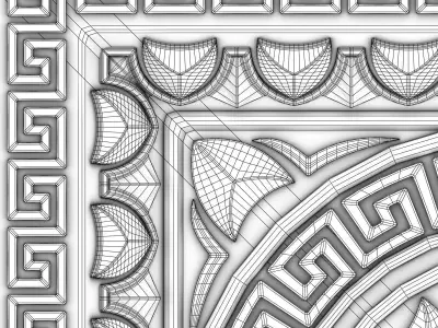 Decorative Ceiling Tile 3D model purchase
