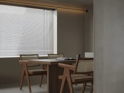 modern living room dining room interior scenes 38 3D model