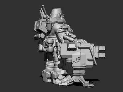 Deep Rock Galactic Engineer class 3D print model