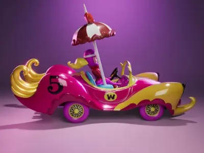 Compact Pussycat - Penelope Pitstop - The Wacky Races 3D print model