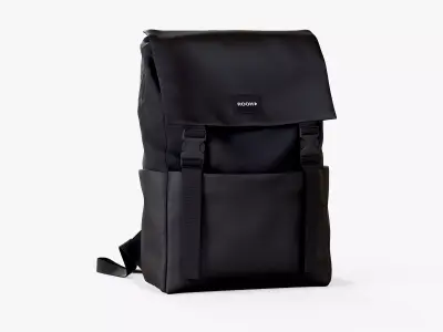 Backpack Rooh Black Low-poly 3D model