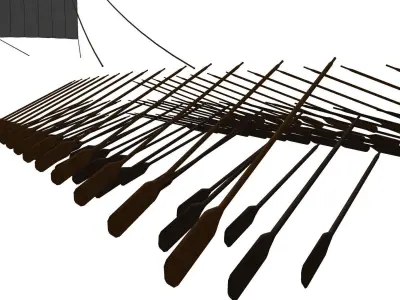 Ship Boat ROPE Trirreme Battle Trirremebattleship Ship 3D print model