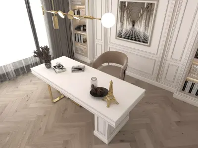 Neoclassical style Working Room 3D model