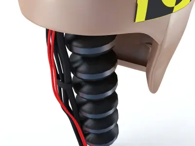 Male Crash Test Dummy Head 3D model