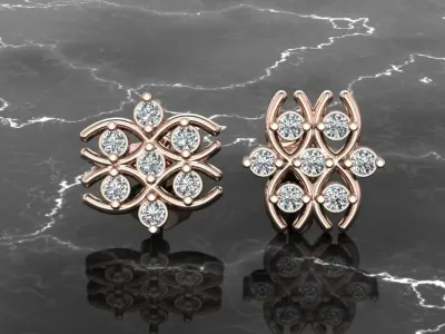 Earring Jewelry 3D print model