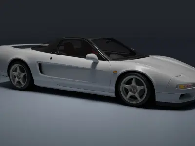 Honda NSX-R Low-poly 3D model
