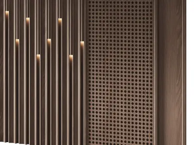 Decorative V53 Wall Panels 3D model