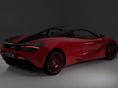 McLaren 720S Low-poly 3D model