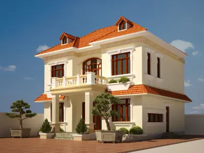 Modern Villa Detail 3D model 3D model