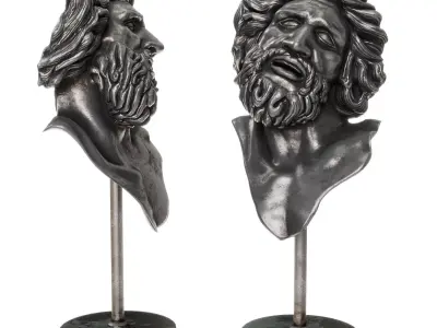 Laocoonte bronze mask 3D model