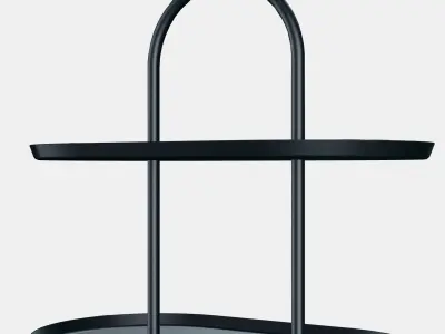 SOMMAROGA Serving stand two tiers 1 Low-poly 3D model