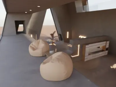 Meta Homes - 07 - Baked Low-poly 3D model