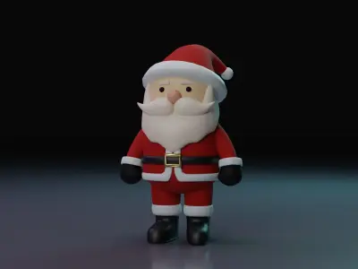 Santa Claus Low-poly 3D model