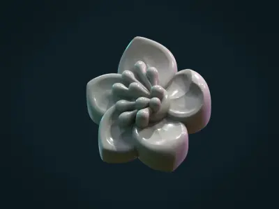 Apple flower 3D print model