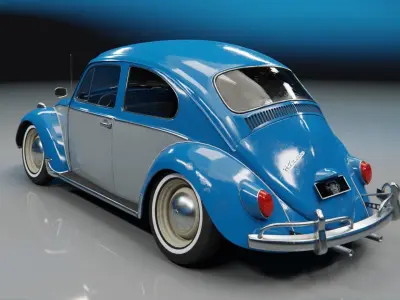 Volkswagen Beetle 1965 3D model