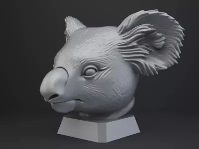 Koala Bust - Animal Figurine 3D print model