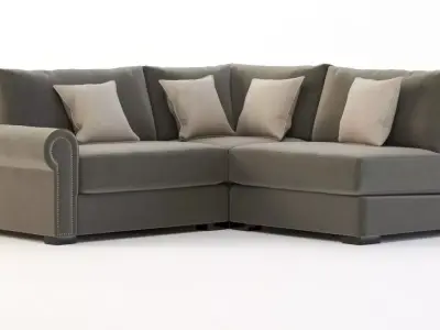 Lebanon Modular Sectional Corner Left Arm Sofa Darby Home Co 3D model