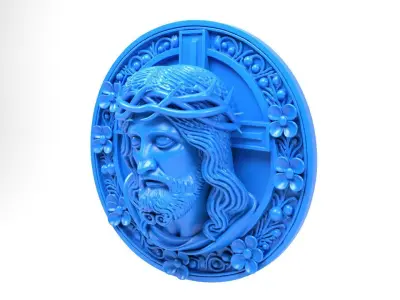 Christ medal 3D print model