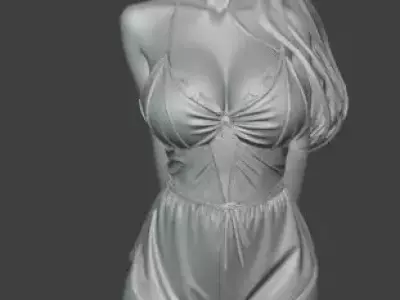 Elegant Fantasy Female Brust Free 3D print model