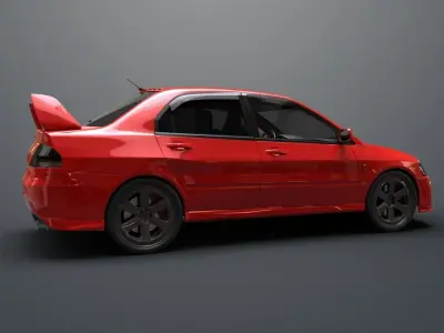 Mitsubishi lancer evolution IX 3D model